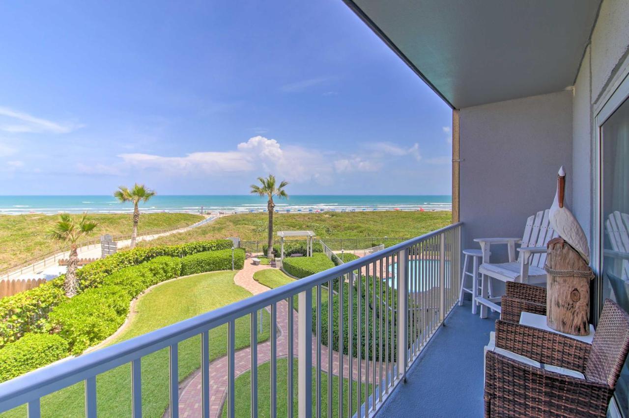 Sunny Oceanfront Condo On South Padre Island Beach Экстерьер фото